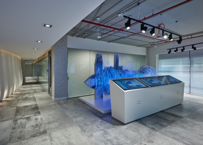 Văn phòng sử dụng công nghệ hiện cao tại General Electric Middle East Aviation Innovation Centre – Dubai