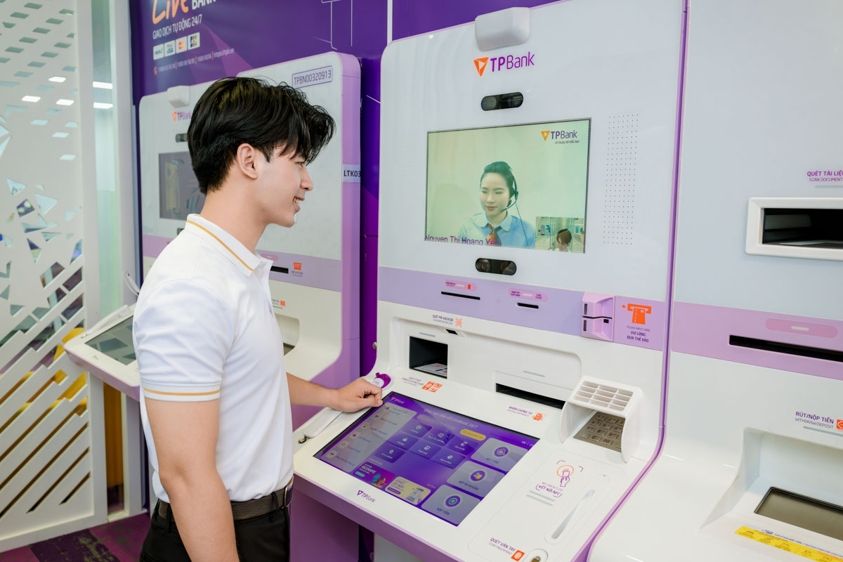 Máy lấy số tự động trong ngân hàng